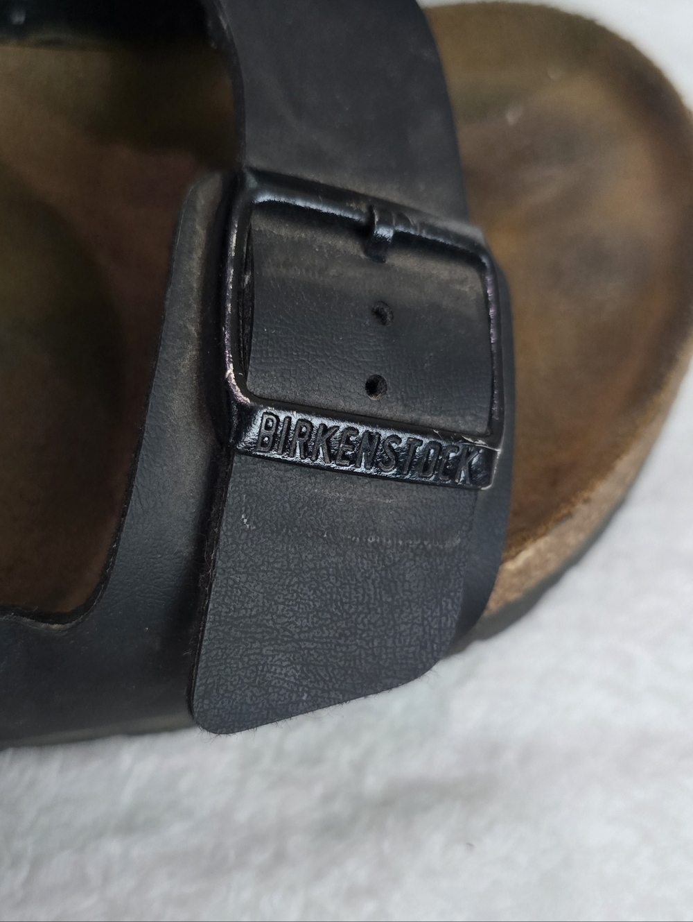 Men's Birkenstock Sandals Arizona Classic Comfort Black Slides Shoes Size 11 - Picture 4 of 7